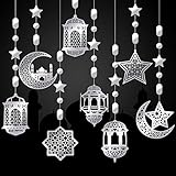 Glänzendes Design: Diese Ramadan-Wanddekorationen für zu Hause können Licht oder Sonnenlicht reflektieren, um Ihrer Party- oder Heimdekoration mehr Farben und eine elegante Atmosphäre zu verleihen und Ihren Gästen Ihren persönlichen Geschmack zu zeigen