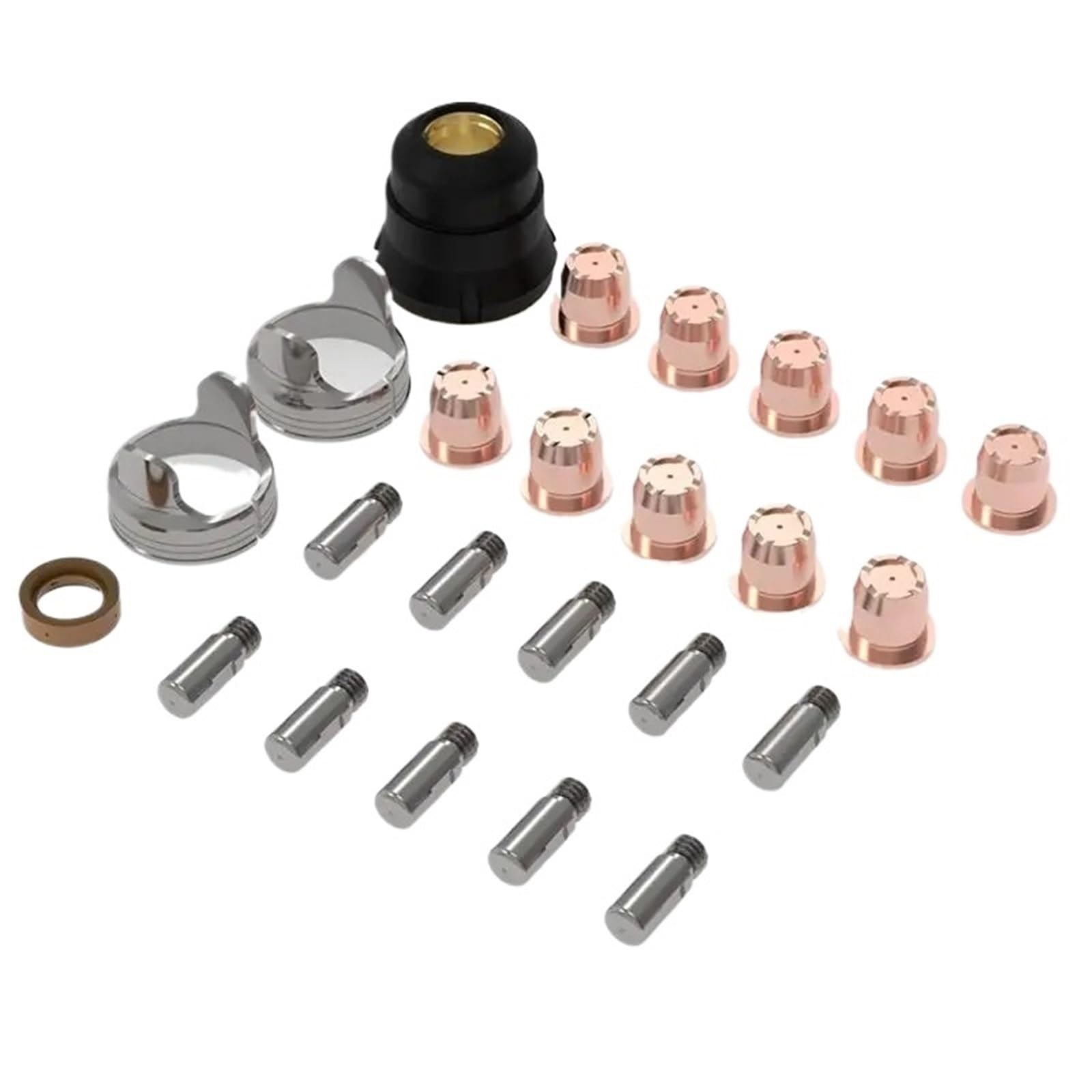 Plasma Cutter Consumable 24Pcs Plasma Cutting Torch Consumables Set for CUT-55DS Pro/CUT-55NHF/CUT-55DS NHF PLUS/CUT-60DS PRO