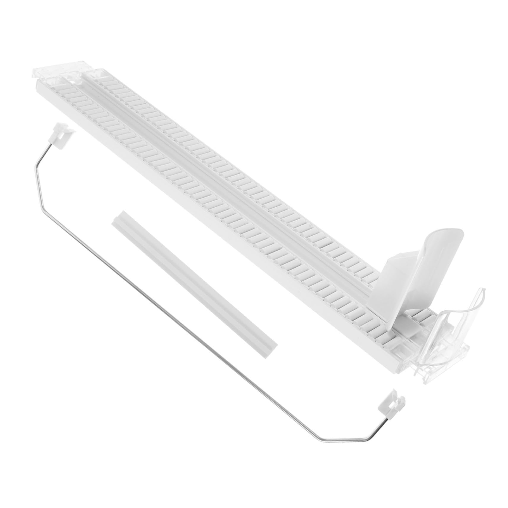 Levemolo Beverage Dispenser Stand Automatic Pusher Drink Slide Out Drink Shelves Plastic White