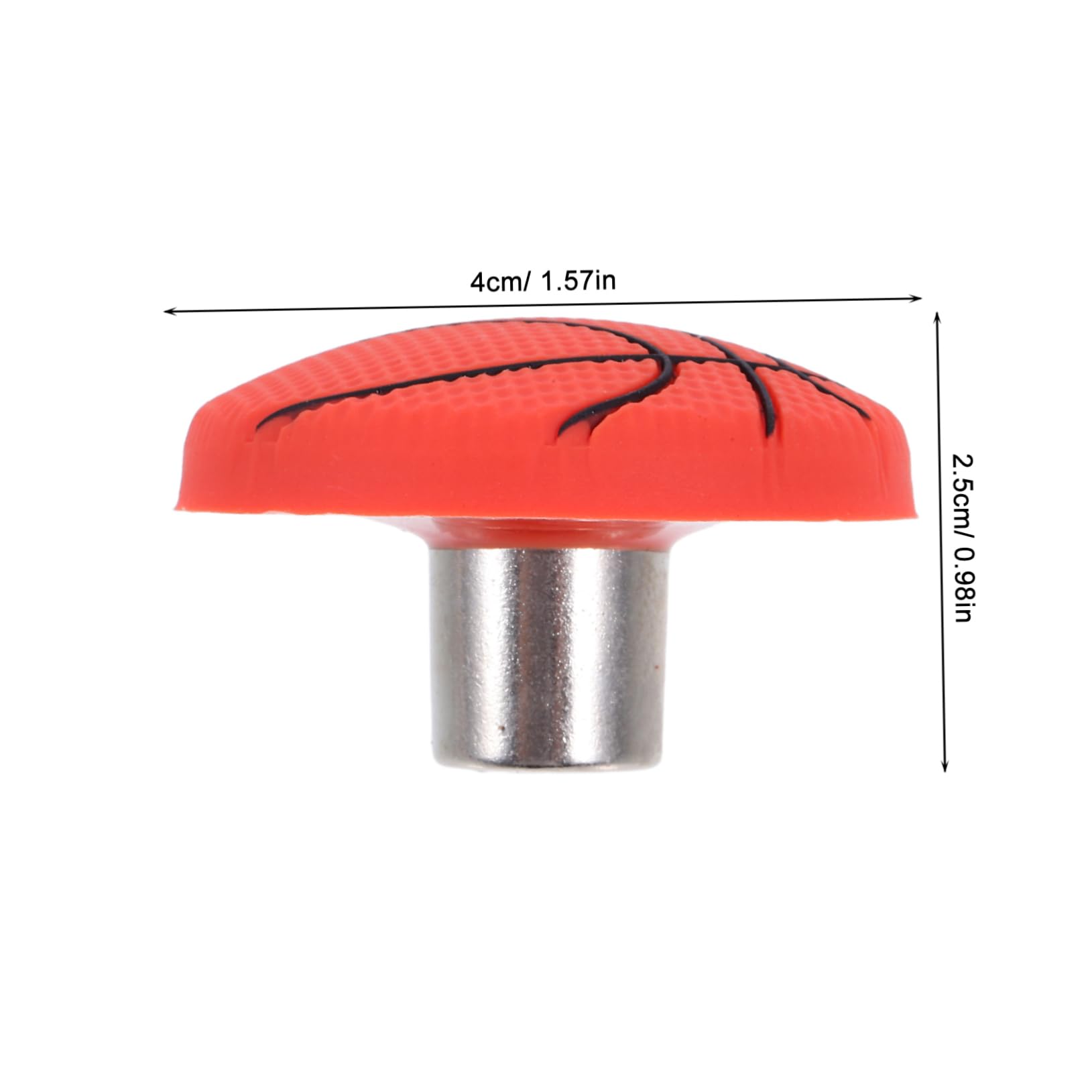 IWOWHERO Basketball Style Drawer Knobs Boys and Girls-Friendly Soft Silicone Versatile for Nursery and Dresser