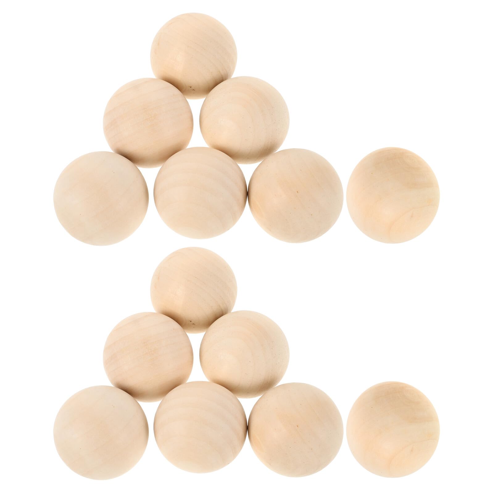 Mikikit Palline da Hockey da Esterno in Legno Duro Massiccio Antirimbalzo 5 Cm Set da 15 per Allenamento e Partite di Hockey su Prato Sportive e Ricreative