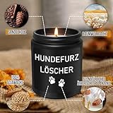 LUXHOMY Hundefurz Löscher, Geschenk Hundehalter, Geschenk für Hund Mama, Papa, Hundefurz Löscher Kerze, Geschenke für Hundebesitzer, Hund Candle - Schwarz