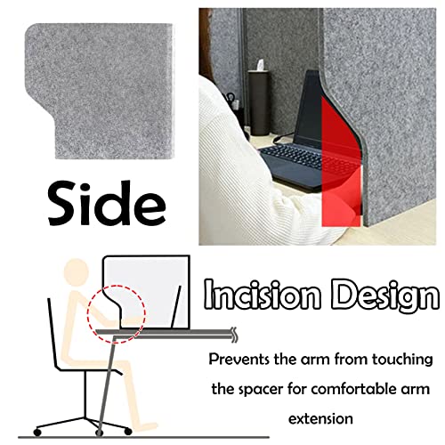 Esoyawe Freestanding Desktop Partition 2 Piece Set, Lightweight Polyester Fiber Acoustic Desk Divider, Desk Privacy Panel For Telecommuting Classroom Testing Web Conferencing (Size : 32Inch (80Cm)) #TOP4