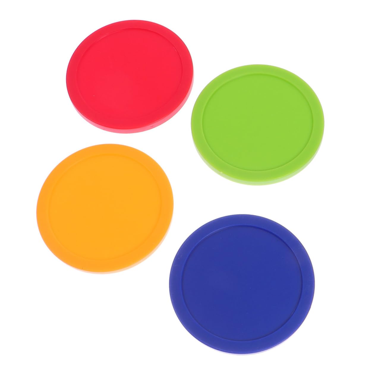 NAMOARLY Hockey Table Pucks Set 82mm Air Hockey Pucks Red Green for Indoor