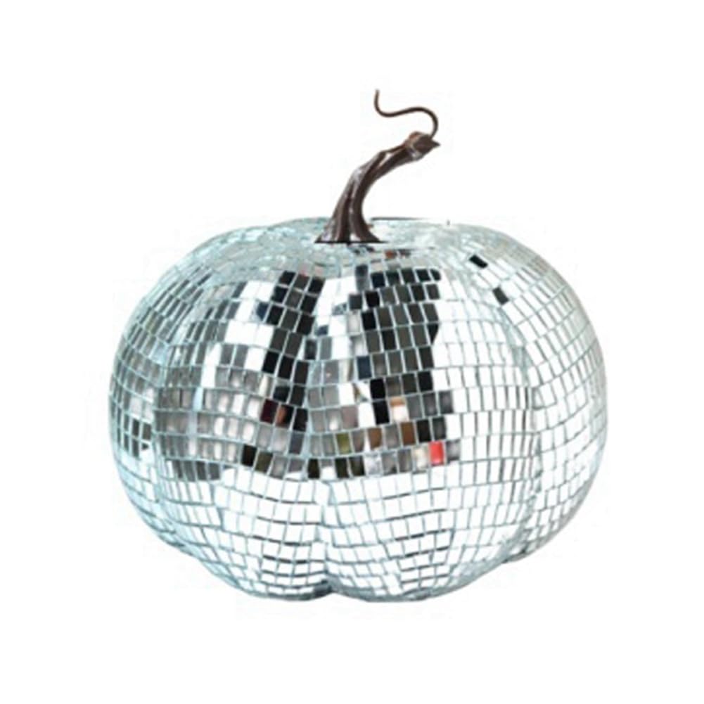 CTRLZS DISCO-Mirror Ball for Bar and Wedding, Ornaments, Pumpkin,Pumpkin Disco Ball Halloween Home Decor 20cm