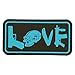 VooDoo Tactical 07-0905000000 Tactical Loverubber Patchturquoise