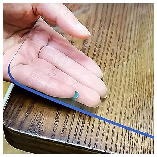 LovePads 1.5mm Thick 18 x 36 Inch Clear Table Cover Protector, Clear Table Protector, Plastic Table Covers, Clear Desk Pad, Clear Desk Mat, Desk Protector Mat, Writing Desk Mat for Desktop