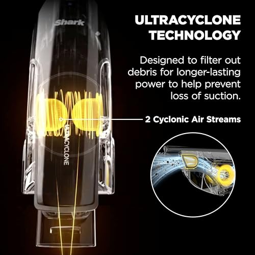 Image of Shark UltraCyclone Pet Pro Plus Cordless Handheld Vacuum, Powerful Suction, Portable Vacuum for Car & Home, Pet Power Brush, Crevice Tool, Scrubbing Brush, XL Dust Cup, Brown, CH951BR1