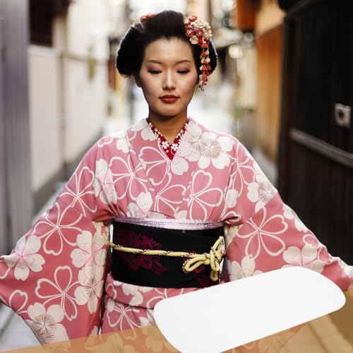 Kimono Belt Board Obi Ita Plate Waist Protection Band for Japanese Kimono Sash Belt, White, 13.77 X 5.70 Inches - Thumbnail 3