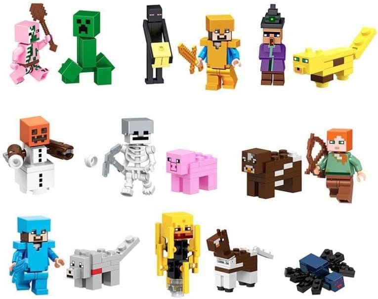 Minecraftキャラクターセット Amazon.co.jp: Mattel マインクラフト アクションフィギュア