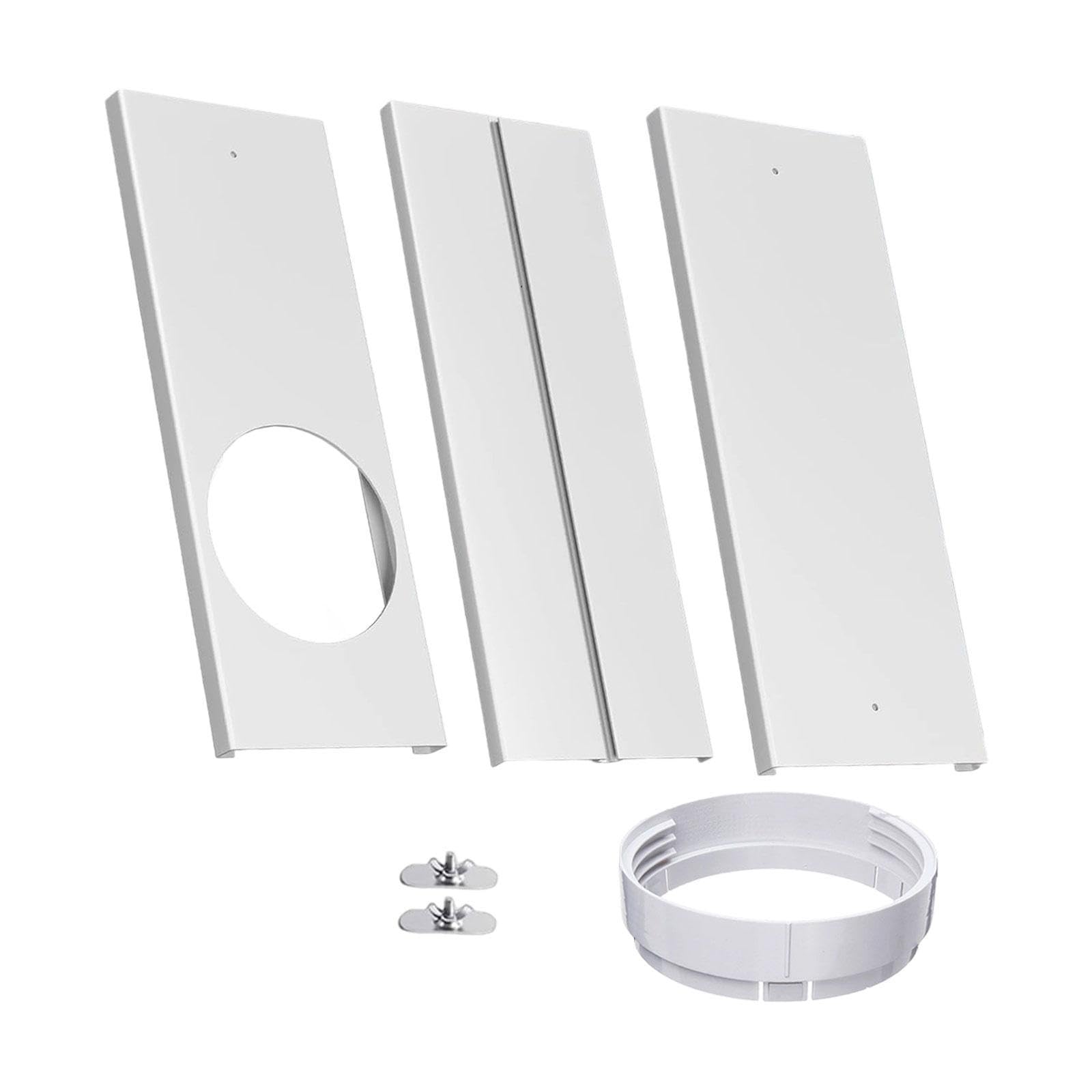 Sharplace Kit per finestra del condizionatore d' portatile con raccordo rotondo segmentato per tubo di scarico, kit di sfiato universale, pannelli di