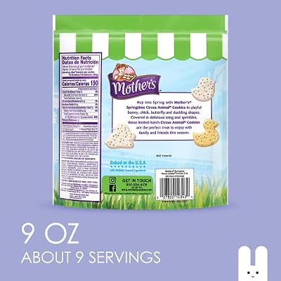 Mother's Spring Time Circus Animal Cookies, 9 Ounce