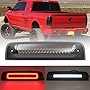 NSLUMO Led Third Brake Light for 2009-2018 Dodge Ram 1500 2500 3500 Pickup Red LED Strobe High Mount Stop Light White Cargo Light Smoke Lens Replace OEM 55372082AF