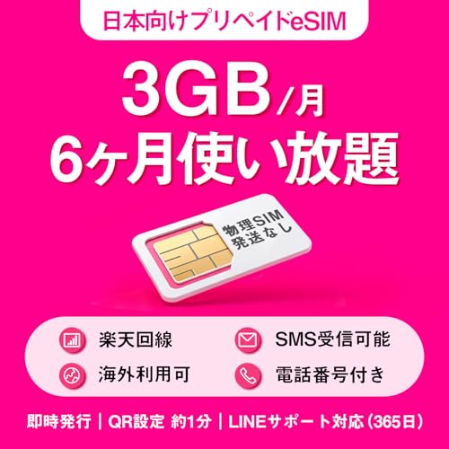 �y�v���y�C�hSIM�ieSIM�^�C�v�j�b���[���[�i�z�y�V���o�C��4G/5G�Ή� 3GB/���E�C�O1GB/���i106�̍��ƒn��j�b���{eSIM�iSMS��M�Ή��j�b���������{6�������ő�7�������p�\�b�f�[�^�ʐM��p�b�_��s�v�E���z�����Ȃ��b(3GB /�� SM