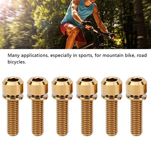 Parafuso de fixação de braçadeira de tubo durável, parafuso de haste portátil de bicicleta leve, par