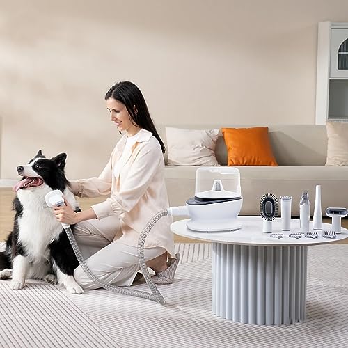 Kit de limpeza de cães e aspirador de pêlos de cães 99% de sucção de pêlos de animais de estimação,