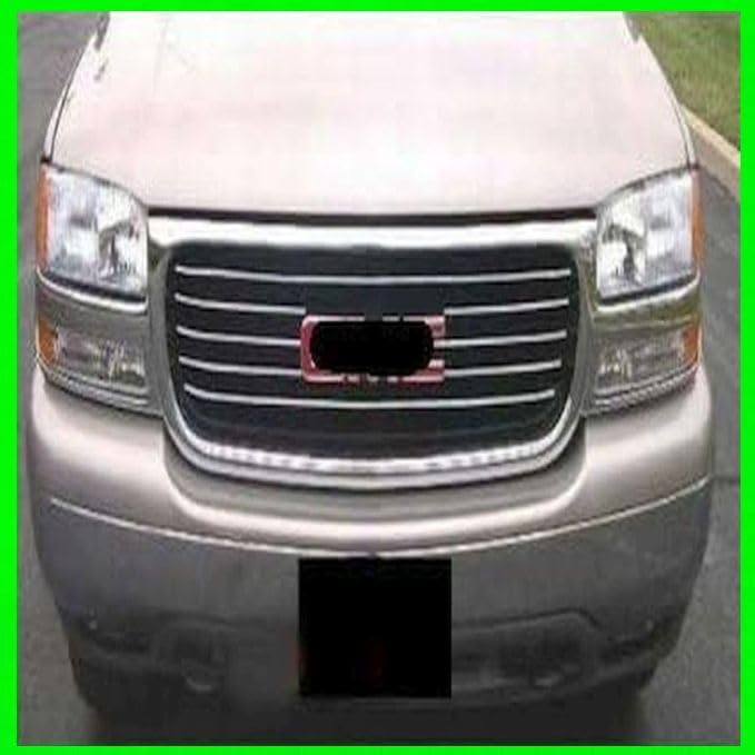 fits 1999-2002 GMC SIERRA CHROME GRILLE GRILL KIT 2000 2001 99 00 01 02 1500 2500 3500 SLE SLT Z71 HD 4X4 EXT DENALI