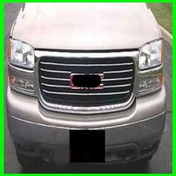 fits 1999-2002 GMC SIERRA CHROME GRILLE GRILL KIT 2000 2001 99 00 01 02 1500 2500 3500 SLE SLT Z71 HD 4X4 EXT DENALI