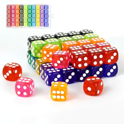 Lot de 50 Dés de Couleurs,...