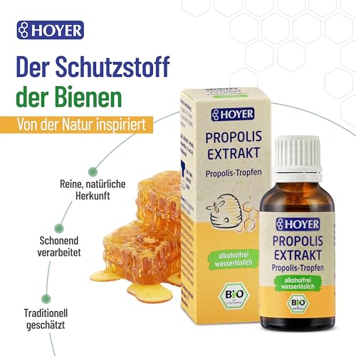 HOYER Propolis Tropfen BIO-zertifiziert 30 ml - alkoholfrei – Ansicht 5