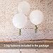 TUPARKA Balloon Arch Garland Kit,113PCS White Gold Confetti Balloons , Dot Glue Balloon Decorating Strip Tape ,Garland Making Accessories for Baby Shower Wedding Birthday Graduation Party Decorations