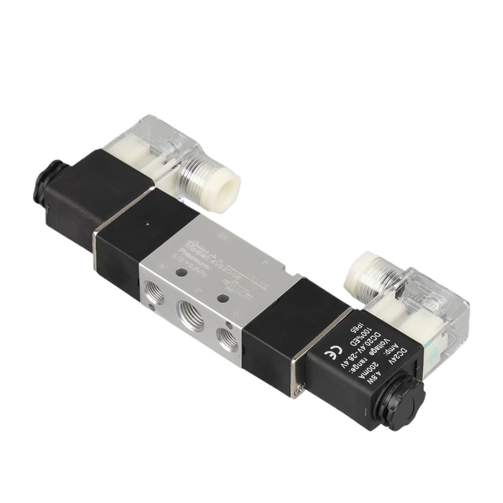 Électrovanne 4v220-08 double tête 5/2 pour système pneumatique AC 110V