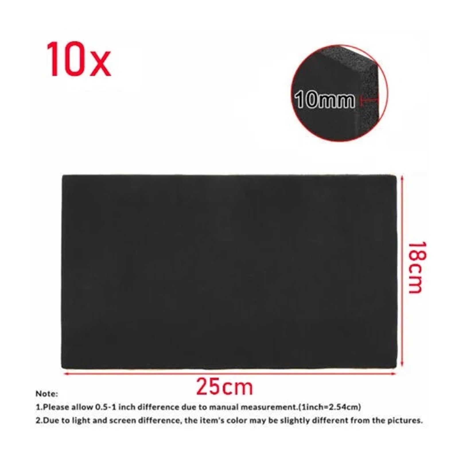 Aislamiento Sonido Termico 40 Alfombrillas Insonorizantes 5 Mm Para Aislamiento Térmico Coche Furgoneta Aislamiento Acústico Aislamiento Capó Coche Silencioso Para Puerta Pared(C)