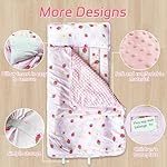 Toddler Nap Mat with Removable Pillow & Minky Blanket Roll Up Storage Kids Sleeping Bag Soft and Comfortable Toddler Sleeping Bags for Travel Camping Daycare Preschool - Image 2