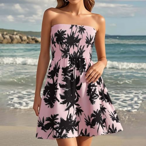 Robe d'été pour femmes bustier et imprimé bohème chic - 2