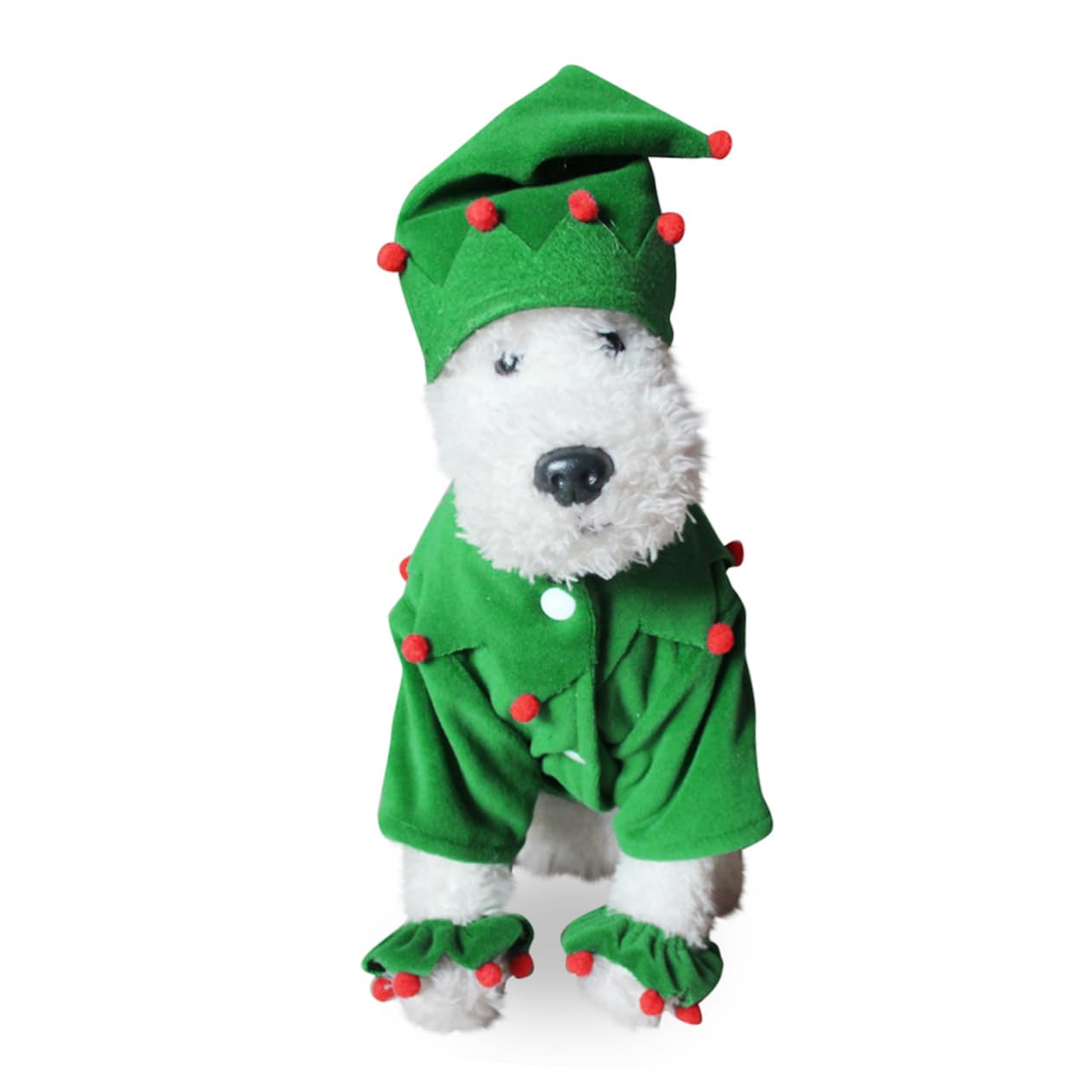HMJGDHX 2 Set Costume da Animale Domestico di Natale Animale Domestico Mantello Natalizio Accessori per Cuccioli di Cane Costume Cosplay Vestiti da Festa Panno per Cani Abiti da Festa Design Adorabile