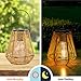 Solar Lanterns Outdoor Waterproof,Solar Lights for Outside Hanging Lights Outdoor Rattan Lantern Decoration for Garden, 2 Pack