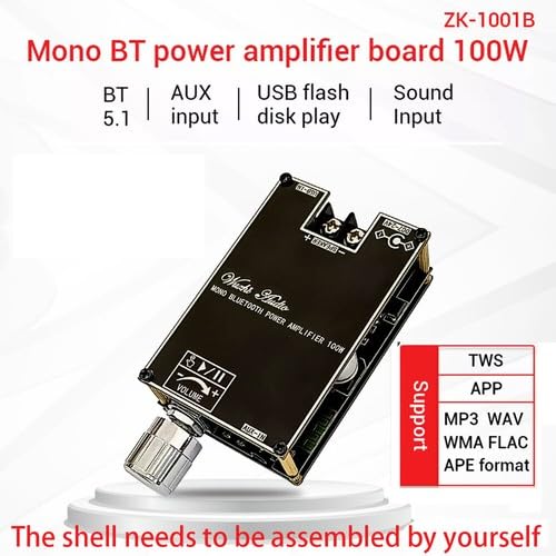 4PCS Audio ZK-1001B 100W Bluetooth Power Amplifier Board Mono Amp TPA3116D2