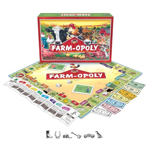 Late for the Sky Farm-Opoly juego de mesa miniatura 2