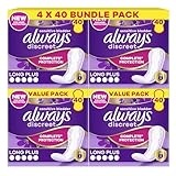Always Discreet Plus Incontinence Liners for Sensitive Bladder - Pack of 160
