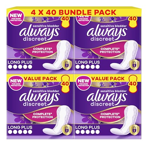Always Discreet Plus Incontinence Liners for Sensitive Bladder - Pack of 160