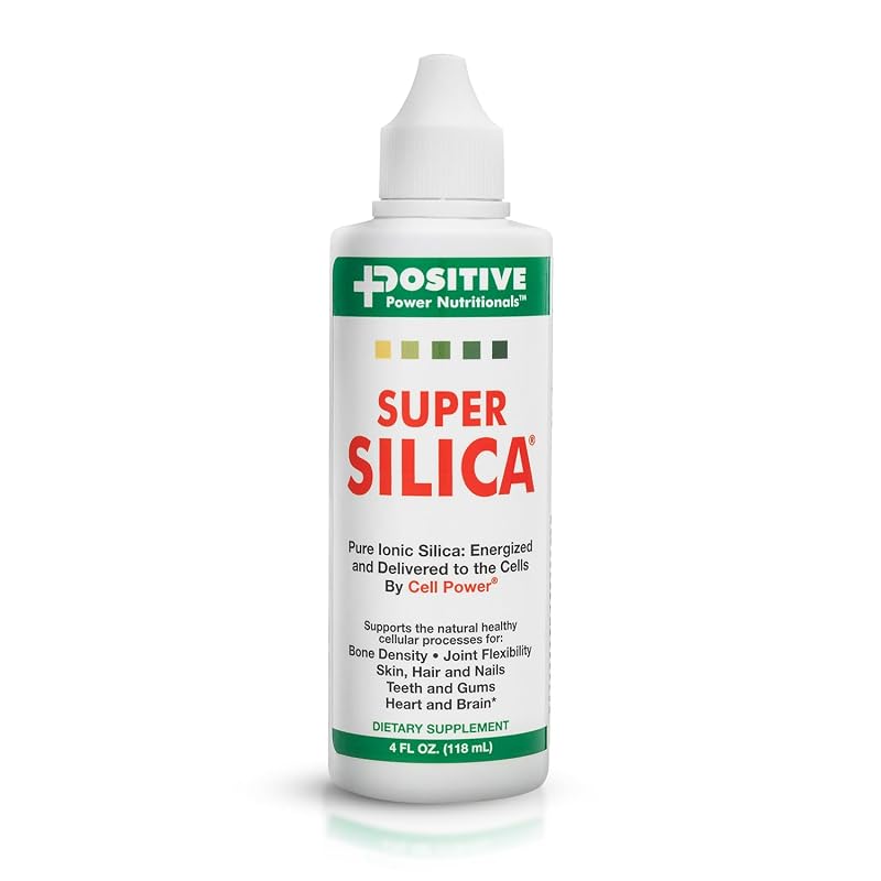 Super Silica Suplemento mineral líquido de sílica com sulfato de magnésio, 120 mL