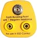 Produktbild Antistatischer ESD-Erdungsstecker. With 1 x 10mm stud, 2 x 4mm Banana EU Version