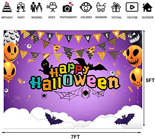 Ltlyh 7X5Ft Happy Halloween Backdrop Halloween Party Photography Background Halloween Kids Party Decorations Background 151 #TOP3