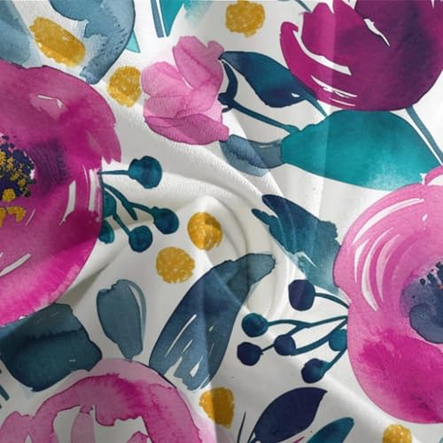 Housse de couette fleurs microfibre pour en finir avec le repassage