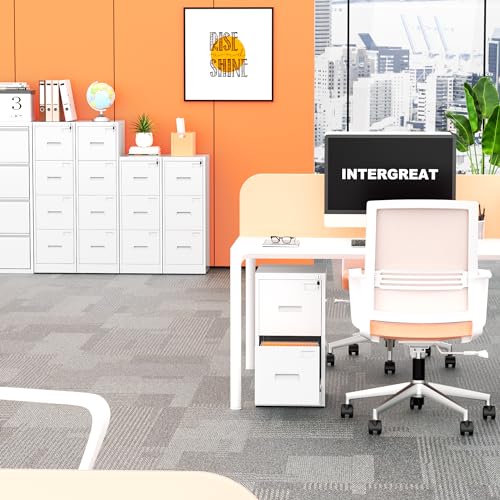 image for INTERGREAT 4 Drawers File Cabinet with Lock, 18