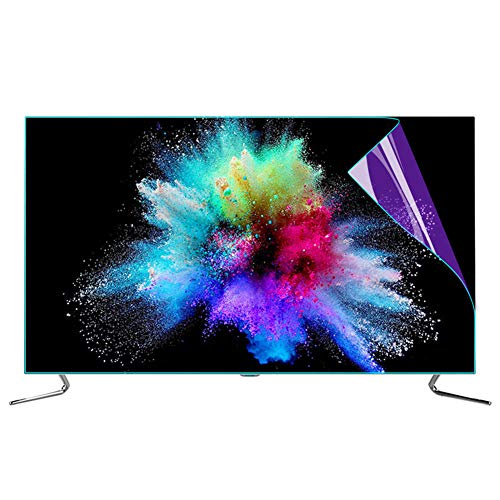 ALXDR TV Écran Protecteur 55 Pouces Anti-Reflet/Anti-Bleu Filtre De Lumière, Fatigue des Yeux Soulager, Compatible avec Sharp, Sony, Samsung, Hisense, LG Etc,Hdglossyfilm,1215x685mm Cover