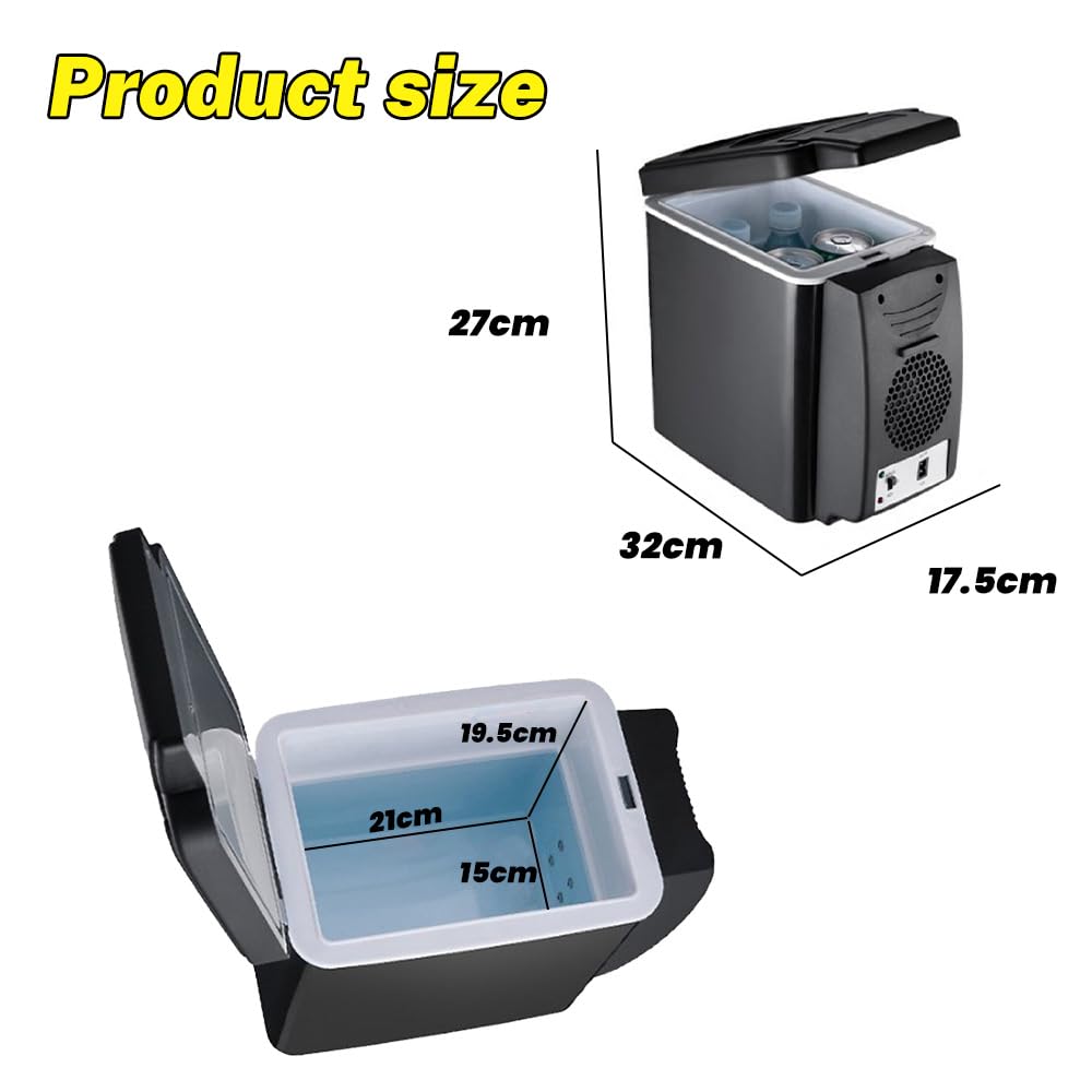 Mini Riflettore Auto 6l Mini Frigo Camera Mini Frigo Mini Ghiaccio Elettrico, Mini Frigo 9 Lattine 330ml 12V/220V Per Famiglia, Ufficio, Dormitorio, Auto, Cosmetico, Bevande