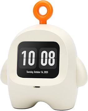 AUNMAS AI Robot, Voice Chat Companion with Multilingual Learning 37 Languages, Interactive Games Brain Teasers, Portable Pendant Design for Kids Boys Girls White