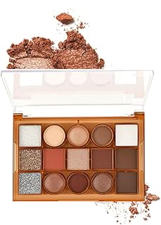 Paleta de sombras de ojos profesional, 15 col...