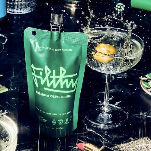 Image of Filthy Olive Brine, Premium Cocktail Mixer - 32 Oz Pouch