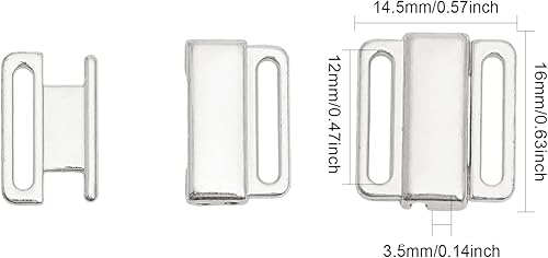 Miniatura 2 de CHGCRAFT 12 piezas de brasier para hacer lencería de costura de bramaking bikini halter tops traje de baño clips lencería traje de baño correa de