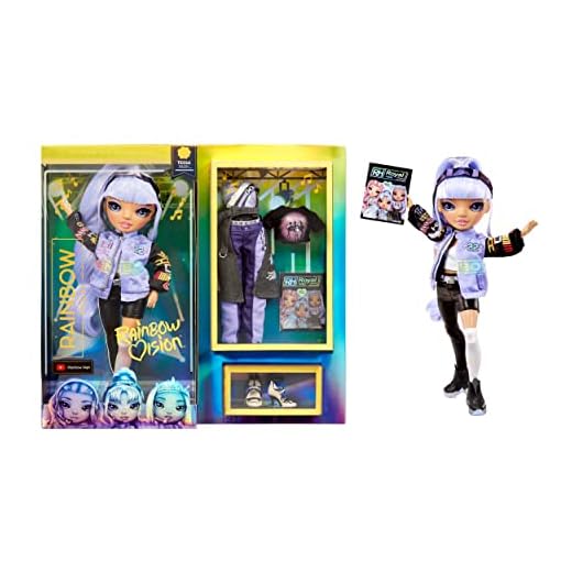 Rainbow High Rainbow Vision Royal Three K-Pop- Tessa Park Posable Fashion Doll w/2 Designer Outfits to Mix & Match w/Microphone Headset & Band Merch, Great Toy Gifts Kids 6-12 Years Old & Collectors
