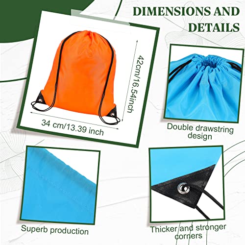 Leifide 200 Pcs Drawstring Bags Bulk, Drawstring Backpack Bulk, Draw String Bags Pack, Sport String Bag, For Homeless Care Packages Gym Sport Trip Party Women Man (Multicolor) #TOP1