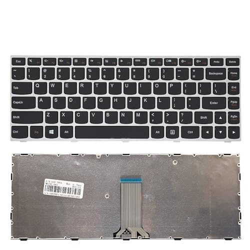 Clavier version russe avec touches silencieuses argent pour Flex 2 14