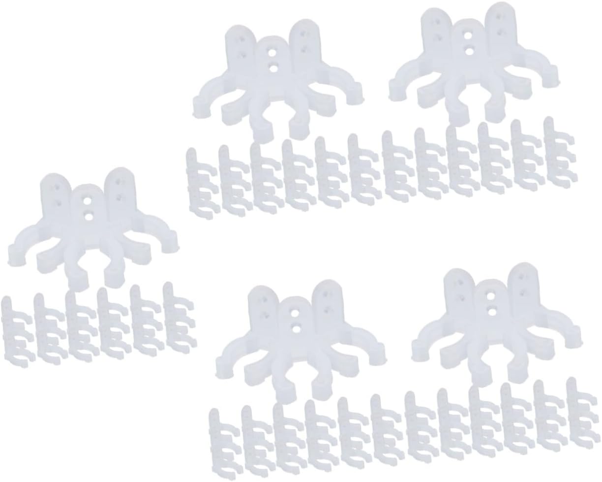 Zerodeko 150pcs Led Rope Light Clips Neon Rope Light Mounting Clips String Outdoor Use Hangers